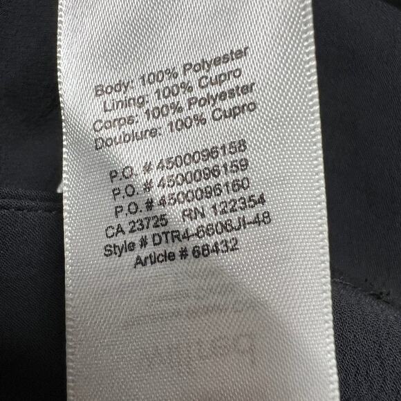 Wilfred Jallade Pant Crepe Cropped High-Waisted SIZE 00 Black Contrast Stripe - Picture 6 of 11